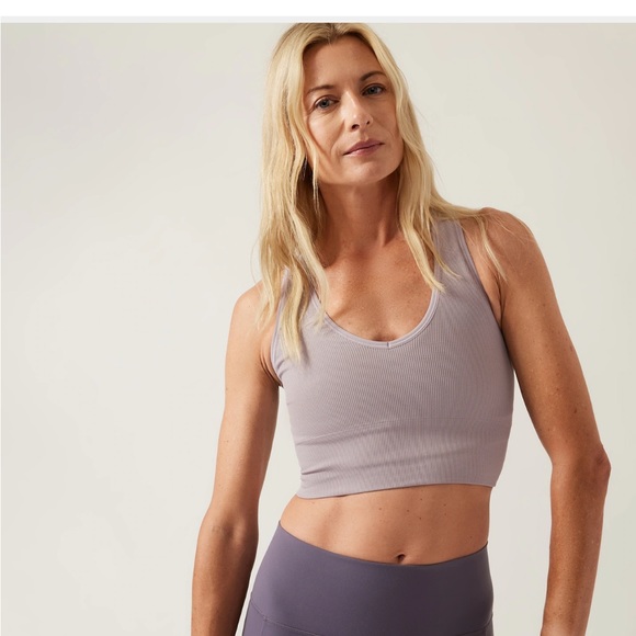Athleta Tops Athleta Aurora Crop Rib Tank Poshmark